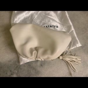 Understated leather clutch